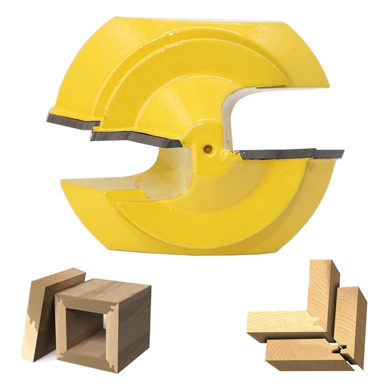 YHSITFNG 1/2 Inch Shank 45 Degree Lock Miter Router Bit, Easy to Create Lock Miter Joint, with Center Punch and Sander Paper for Woodworking (1/2 inch Shank, 1/2”, 3/4”, 1” Cutting Height) - Image 5